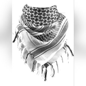 Shemagh Tactical Desert Keffiyeh head neck/scarf/wrap w/tassels